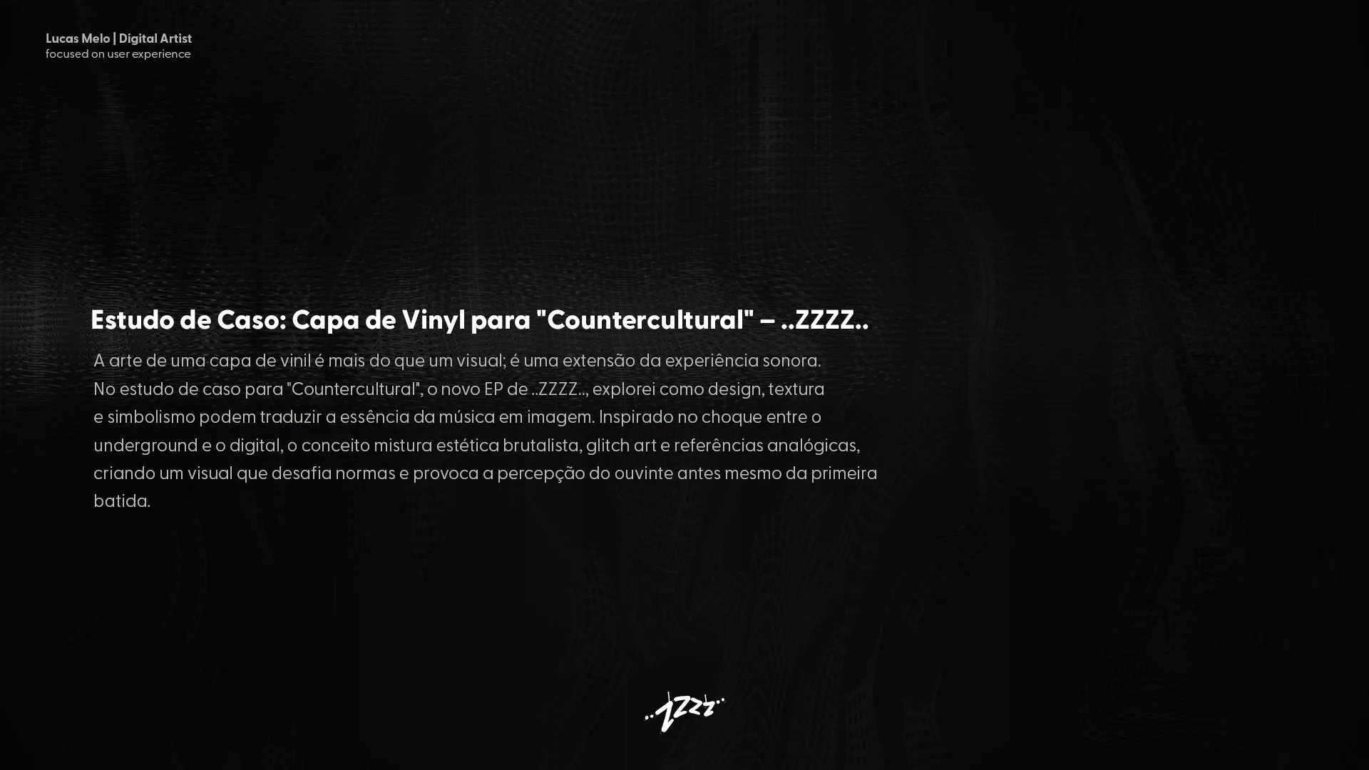 Prancha com o estudo de caso da capa de vinil Countercultural